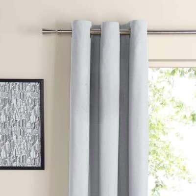 Zen Ecru Plain Eyelet Curtains